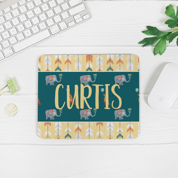 Animal Friend Birthday Rectangular Mouse Pad - LIFESTYLE 2