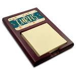 Animal Friend Birthday Red Mahogany Sticky Note Holder (Personalized)
