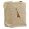 Animal Friend Birthday Reusable Cotton Grocery Bag - Front View
