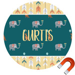 Animal Friend Birthday Round Car Magnet - 10" (Personalized)