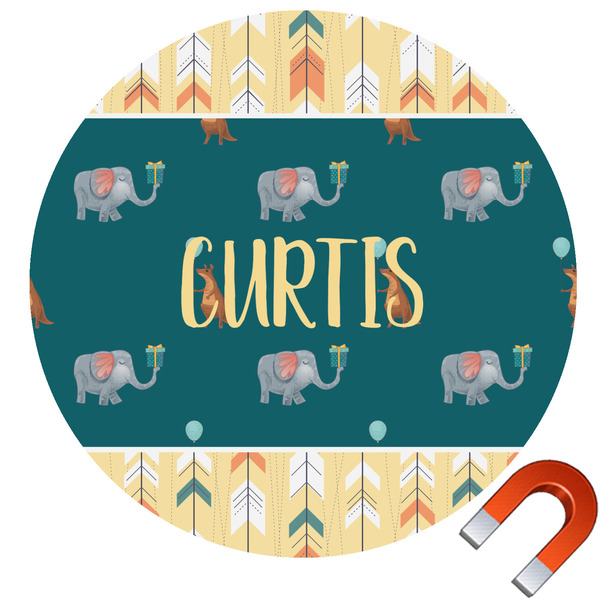 Custom Animal Friend Birthday Car Magnet (Personalized)