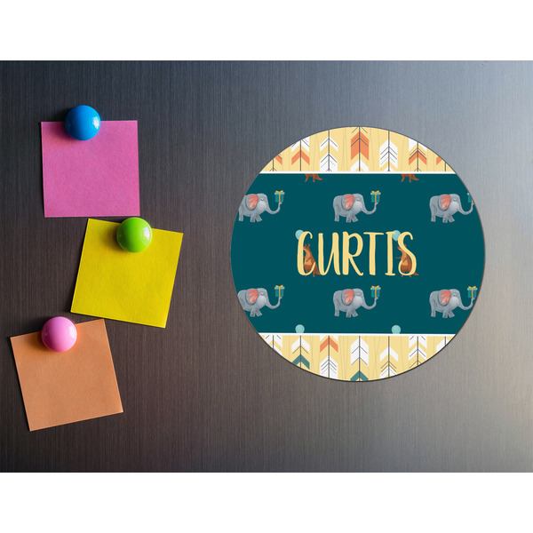 Animal Friend Birthday Round Fridge Magnet - LIFESTYLE