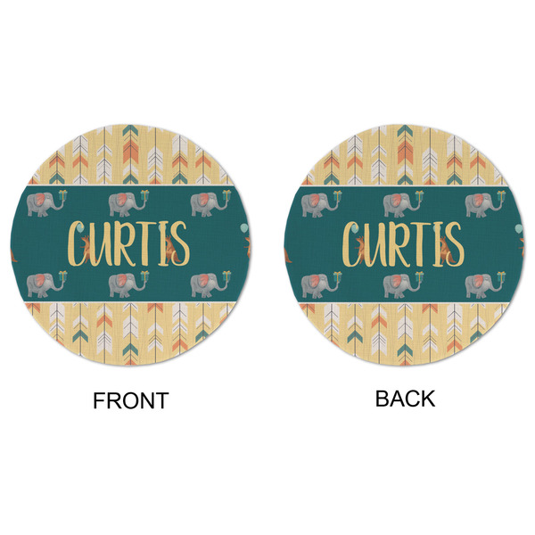 Animal Friend Birthday Round Linen Placemats - APPROVAL (double sided)