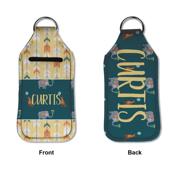 Animal Friend Birthday Sanitizer Holder Keychain - Large APPROVAL (Flat)