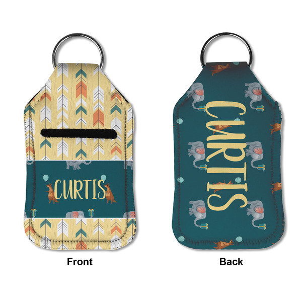 Animal Friend Birthday Sanitizer Holder Keychain - Small APPROVAL (Flat)