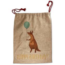 Animal Friend Birthday Santa Sack - Front (Personalized)
