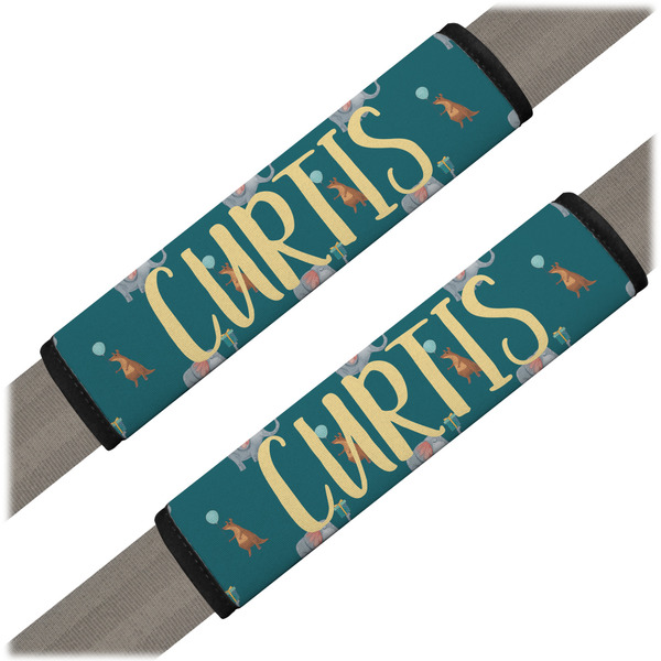 Custom Animal Friend Birthday Seat Belt Covers (Set of 2) (Personalized)
