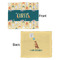 Animal Friend Birthday Security Blanket - Front & Back View
