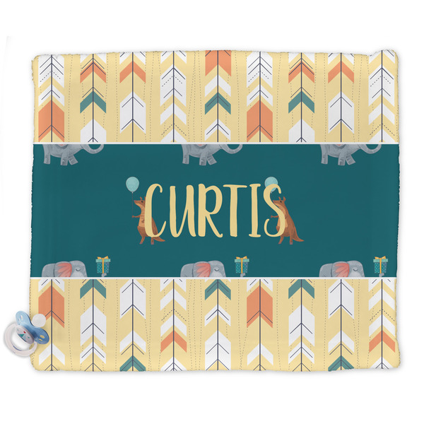 Custom Animal Friend Birthday Security Blanket - Single Sided (Personalized)