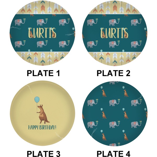 Animal Friend Birthday Set of Lunch / Dinner Plates (Approval)