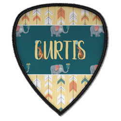 Animal Friend Birthday Iron on Shield Patch A w/ Name or Text