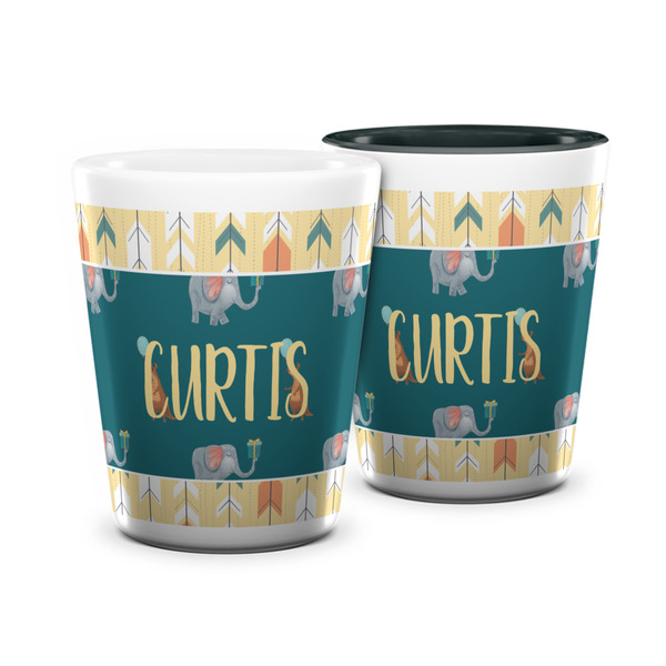 Custom Animal Friend Birthday Ceramic Shot Glass - 1.5 oz (Personalized)