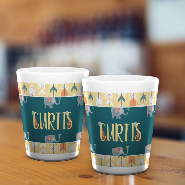 Animal Friend Birthday Shot Glass - White - LIFESTYLE