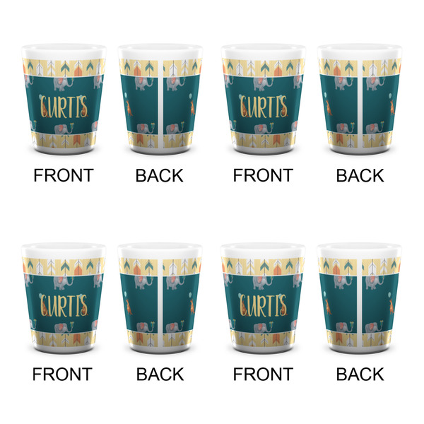 Animal Friend Birthday Shot Glass - White - Set of 4 - APPROVAL