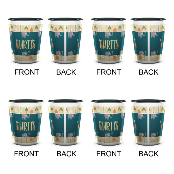 Animal Friend Birthday Shot Glassess - Two Tone - Set of 4 - APPROVAL