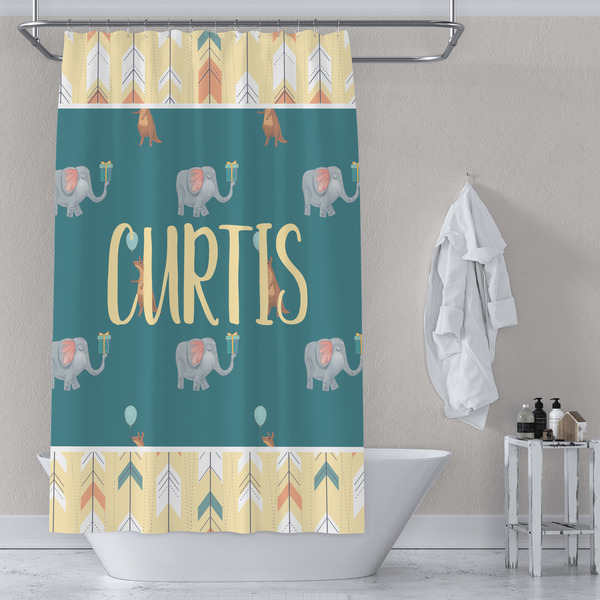 Animal Friend Birthday Shower Curtain Lifestyle