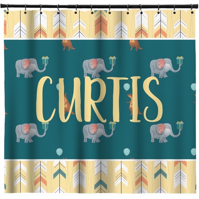 Animal Friend Birthday Shower Curtain (Personalized)