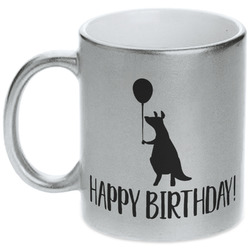 Animal Friend Birthday Metallic Silver Mug (Personalized)