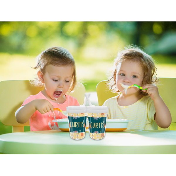 Animal Friend Birthday Sippy Cups w/Straw - LIFESTYLE