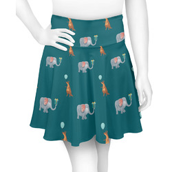 Animal Friend Birthday Skater Skirt - X Large (Personalized)