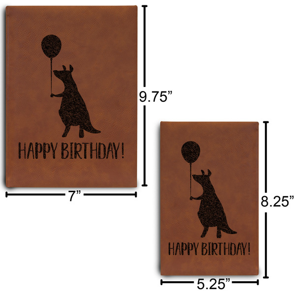 Animal Friend Birthday Sketch Book Size Comparison w/ Dimension