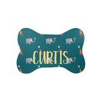 Animal Friend Birthday Bone Shaped Dog Food Mat (Small) (Personalized)