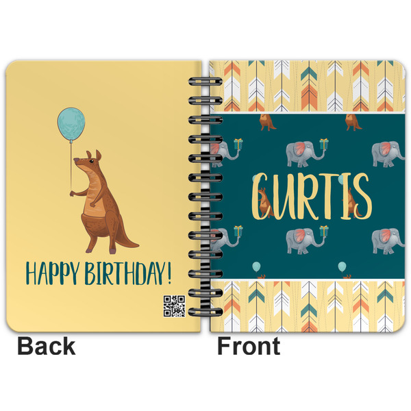 Animal Friend Birthday Spiral Journal 5 x 7 - Apvl