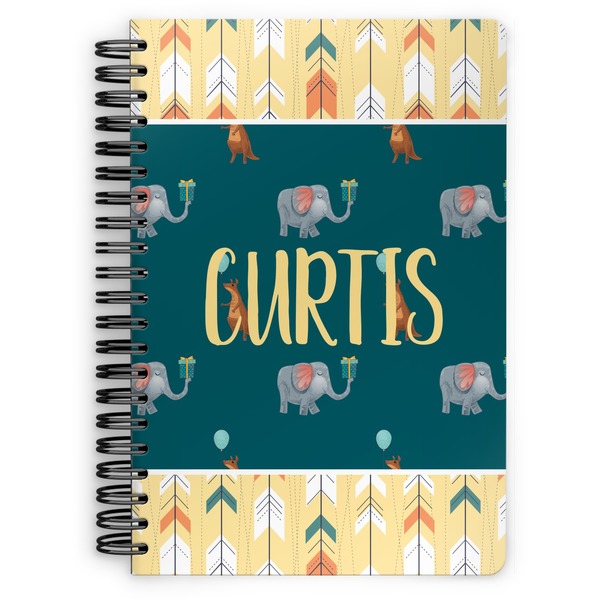 Custom Animal Friend Birthday Spiral Notebook (Personalized)