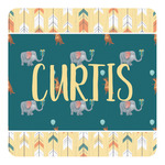 Animal Friend Birthday Square Decal - Small (Personalized)