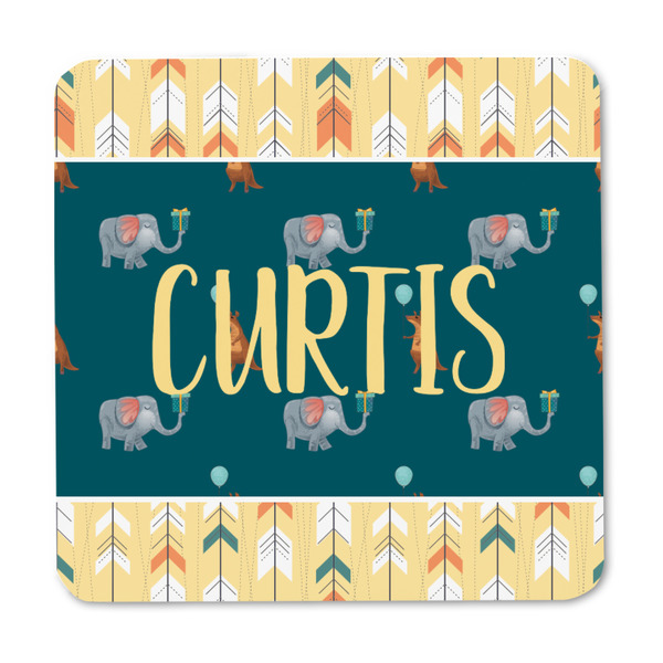 Animal Friend Birthday Square Fridge Magnet - FRONT