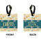 Animal Friend Birthday Square Luggage Tag (Front + Back)