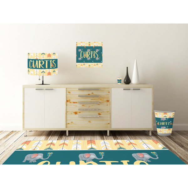 Animal Friend Birthday Square Wall Decal Wooden Desk