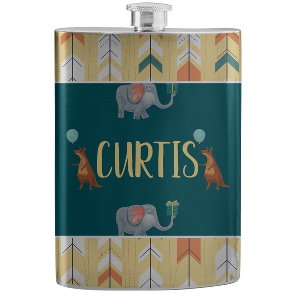 Custom Animal Friend Birthday Stainless Steel Flask (Personalized)