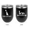 Animal Friend Birthday Stainless Wine Tumblers - Black - Double Sided - Approval
