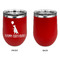 Animal Friend Birthday Stainless Wine Tumblers - Red - Single Sided - Approval