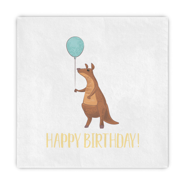 Custom Animal Friend Birthday Decorative Paper Napkins (Personalized)