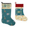 Animal Friend Birthday Stockings - Side by Side compare