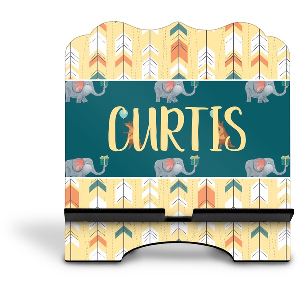 Animal Friend Birthday Stylized Tablet Stand - Front without iPad