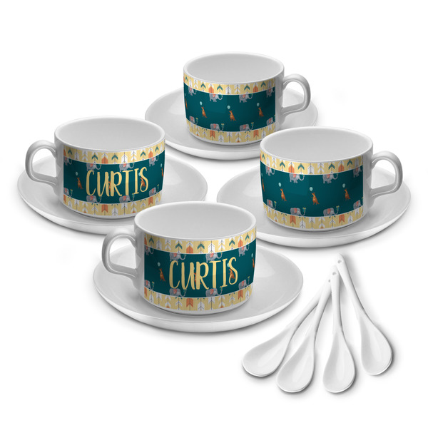 Custom Animal Friend Birthday Tea Cup - Set of 4 (Personalized)