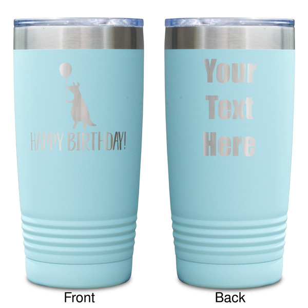 Animal Friend Birthday Teal Polar Camel Tumbler - 20oz -Double Sided - Approval
