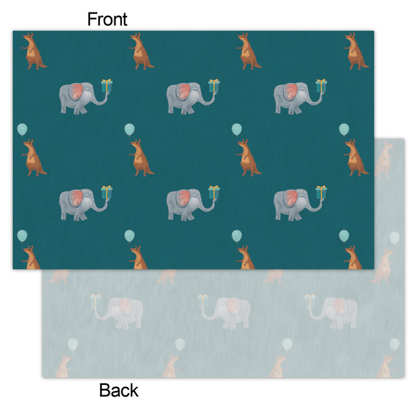 Animal Friend Birthday Tissue Paper - Lightweight - Small - Front & Back