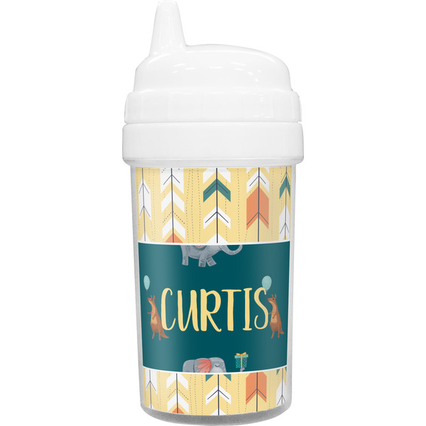 Custom Animal Friend Birthday Toddler Sippy Cup (Personalized)