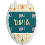 Animal Friend Birthday Toilet Seat Decal - Elongated (Personalized)