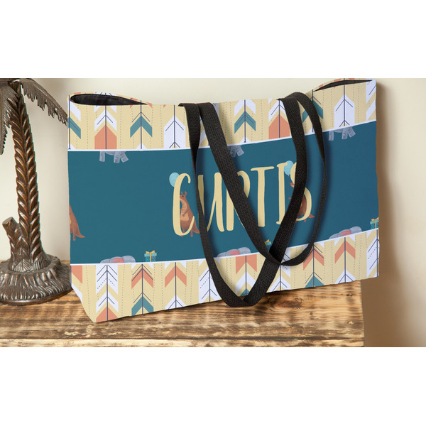 Animal Friend Birthday Tote w/Black Handles - Lifestyle View