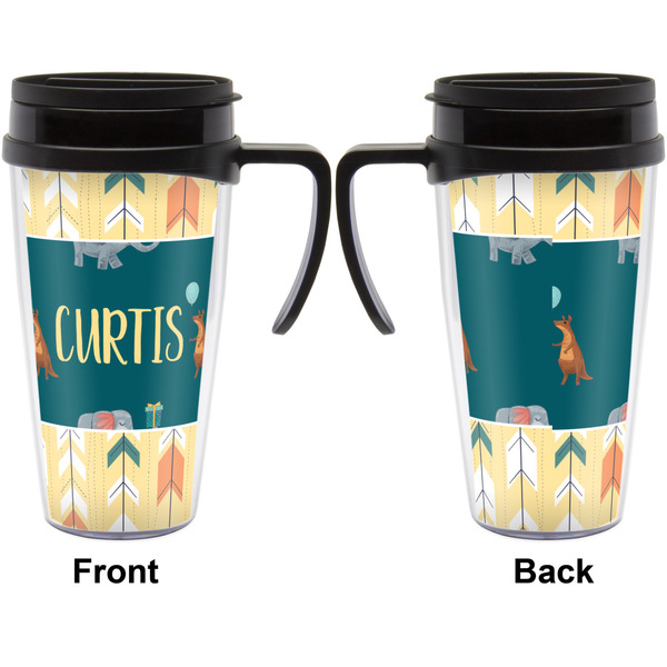Animal Friend Birthday Travel Mug with Black Handle - Approval