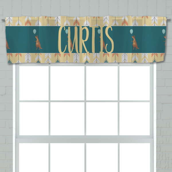 Animal Friend Birthday Valance - Closeup on window