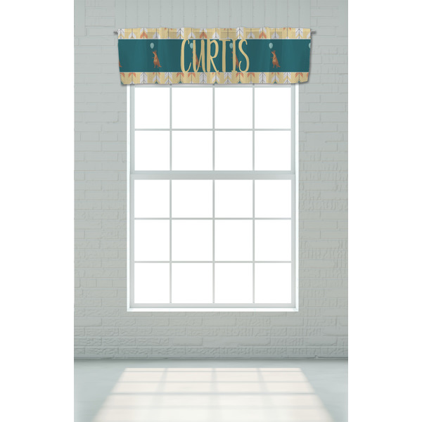 Animal Friend Birthday Valance - On window