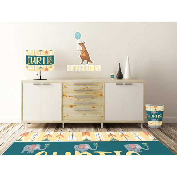 Animal Friend Birthday Wall Graphic Decal Wooden Desk