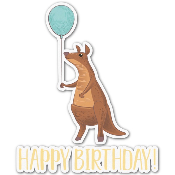 Custom Animal Friend Birthday Graphic Decal - Large (Personalized)