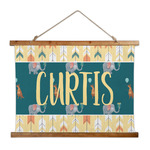 Animal Friend Birthday Wall Hanging Tapestry - Wide (Personalized)